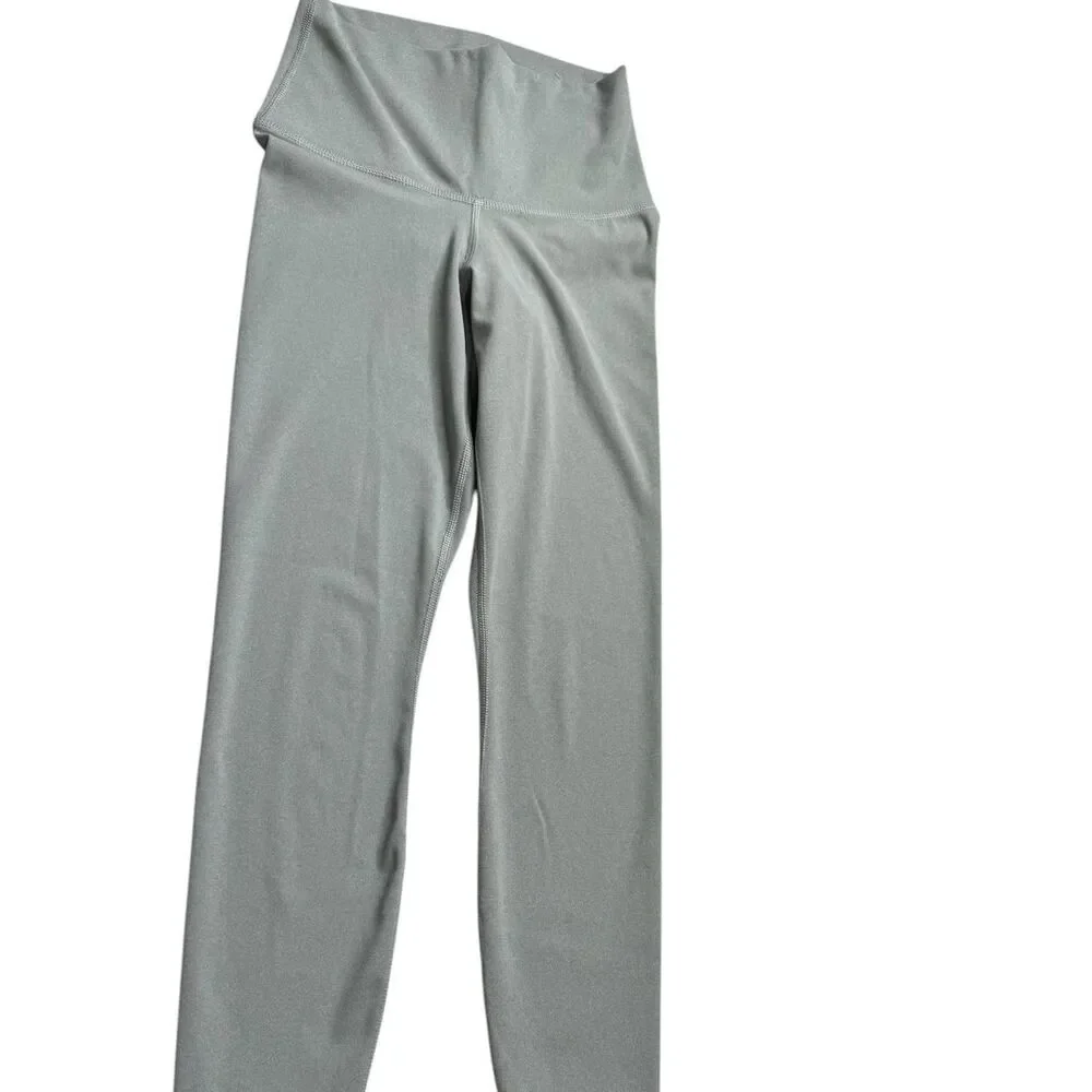 Nike Women's Grey and Green Leggings